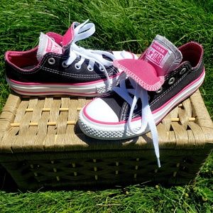 Converse Kids Double Tongue Low Top Sneaker NWOT